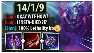 Lethality Sion was ALREADY Broken...Now His Damage TRIPLES While Dead ;) - League of Legends