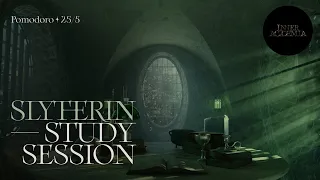 Study at the Slytherin Dungeon 🐍 🖤 Pomodoro 25/5 🔔 2 hrs 🖤 Harry Potter  x Dark Academia