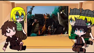 Httyd +hiccup reacts hiccup and toothless (película 1/película 2) [lo siento si es corto😅✨)