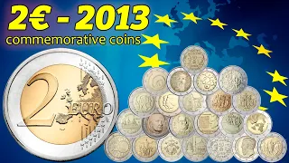 2 Euro 2013 - Commemorative coins - value, mintage, rare - coin overview (big video)