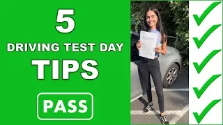 Top 5 Driving Test Day Tips | How to Pass Your Driving Test