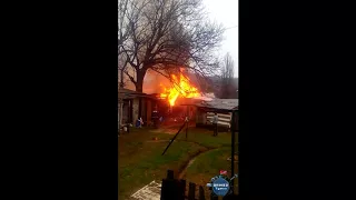 Пожар в пос. Кривенковский Туапсинский район
