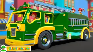 Wheels On The Fire Truck - Fire Brigade and Vehicle Rhyme for Children