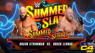 Braun Strowman Vs Brock Lesnar Full Match WWE Summerslam