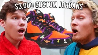 $100 vs $500 vs $3,000 Custom Sneakers!