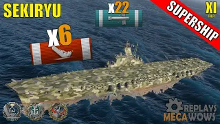 SUPERSHIP Sekiryu 6 Kills & 202k Damage | World of Warships Gameplay