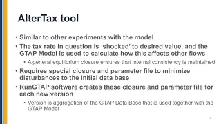 Adjusting Tax Rates in the GTAP Data Base (Part 1)