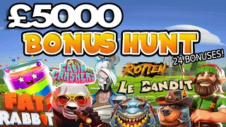 £5000 Bonus Hunt! Massive 24 Bonuses to Open! | SpinItIn.com