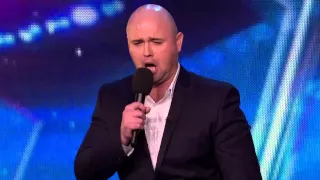 Danny Posthill hopes to make a good impression on the Judges   Britain's Got Talent 2015 2