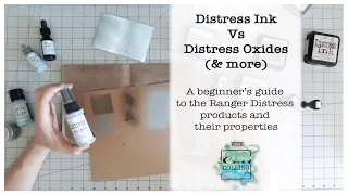 Distress Ink vs Distress Oxide - Beginners Guide #distressink #distressoxide