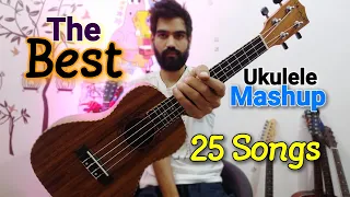 25 SONGS🔥 -  Ultimate UKULELE MaSHUP - Learn Ukulele in 20 minutes - Very easy to learn Hindi lesson