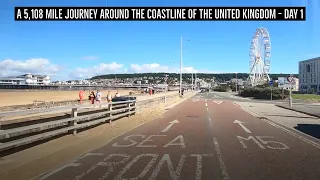 A real time drive around the coastline of the United Kingdom - Day 1