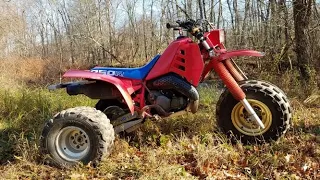 First time riding a 86 Honda 250r atc