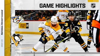 Predators @ Penguins 3/30 | NHL Highlights 2023