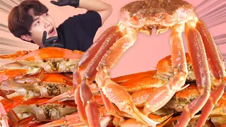 MUKBANG ASMRㅣVery Delicious! Raw King Snow Crab VS Crab Steamed Eat🦀Korean Seafood Hoony Eatingsound