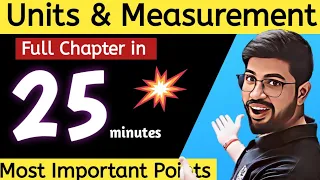 Units and Measurement Class11 One Shot | Chapter 2 Physics Class 11 | Dimensional Formula | One Shot