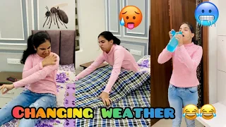 Changing Weather 🦟🥵🥶~ Relatable? #priyalkukreja #shorts #ytshorts