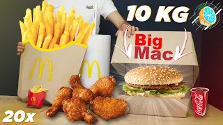 MENIU McDonald's GIGANT. BURGER DE 10 KG !!