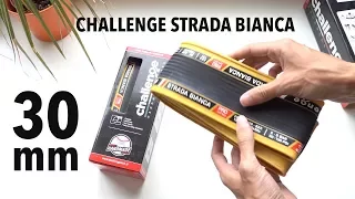 Challenge Strada Bianca 30c open tubular tires Unboxing, weight and dimensions. Hard to mount!