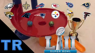 NFL Playoffs 2018 Marble Race Tournament - Who Will Win the Super Bowl? | Premier Marble Racing