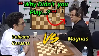 Why Didn't Caruana play Pawn vs Magnus?
