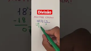 Como efetuar a divisão de forma correta