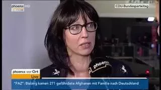 CDU-Parteitag: Elisabeth Niejahr und Hugo Müller-Vogg zu den Themen am 9.12.2014