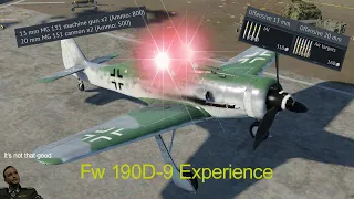 Fw 190 D 9 Experience | War Thunder