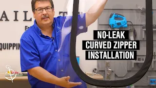 How to Install the Fully Dressed Curved Zipper in a Vinyl Window