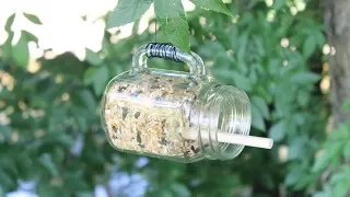 DIY Mason Jar Bird Feeder