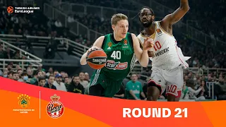 Panathinaikos AKTOR Athens-AS Monaco | Round 21 Highlights | 2023-24 Turkish Airlines EuroLeague