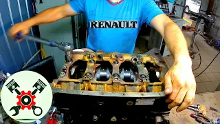 Сборка двигателя Renault Laguna часть #1 "Капитальный Ремонт"