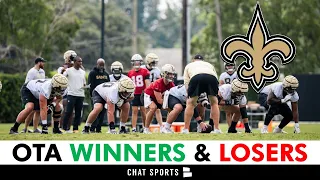 TALIESE FUAGA LOOKS GREAT! Saints OTAs Winners & Losers Ft. Klint Kubiak,  Millard Bradford