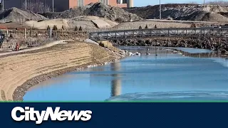 Flooding has begun to reconnect Don River to lake