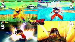 Goku's Super Saiyan Transformation in Dragon Ball Z Budokai Tenkaichi 1,2,3 and 4