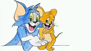 How to draw Tom and Jerry step by step