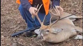 BIG ARKANSAS 9 POINT BUCK, SELF FILMED & 250 YARD SHOT!