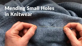 How to mend holes in knitwear