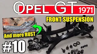 Project Opel GT 1971 #10 : Fixing the suspension, and some more RUST !!