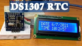 DS1307 RTC module With Arduino (Tiny RTC ).