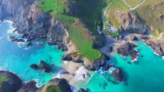 Cornwall Coasts drone footage phantom 3 pro