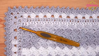 EASIEST Crochet Border For ANY Project! Mini Picot Stitch 🤍