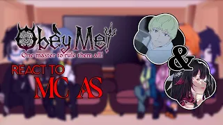 Obey me BROTHERS react to MC as Columbina & Ryo Asuka // Devilman Crybaby x Genshin Impact x Obey Me