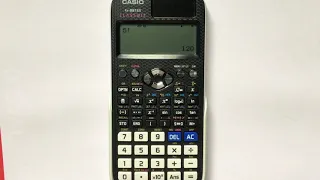 Factorial, permutaciones y combinaciones en Calculadora Casio