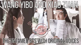 Wang Yibo and Xiao Zhan - The Untamed behind the scenes with original voices