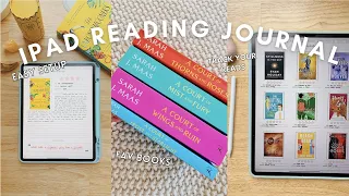 READING JOURNAL SETUP ON THE IPAD | book reviews, reading tracker, and TBR lists | Flourish Planner