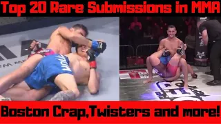 Top 20 Rare Submissions in MMA