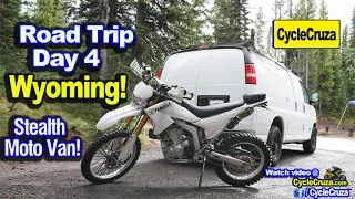 Day 4: Gone to Wyoming! Yellowstone! Powerful Chili | Stealth Moto Camper Van Adventure