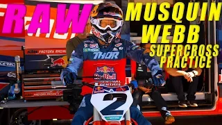 RAW Marvin Musquin & Cooper Webb Supercross Practice - Dirt Bike Magazine