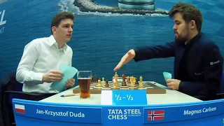 Jan-Krzysztof Duda (2758) vs Magnus Carlsen (2872) || Tata Steel Chess 2020 - R11